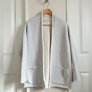 Frank & Eileen Barbara Cardigan | Light Grey | 100% Cotton | XS